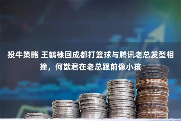 投牛策略 王鹤棣回成都打篮球与腾讯老总发型相撞，何猷君在老总跟前像小孩
