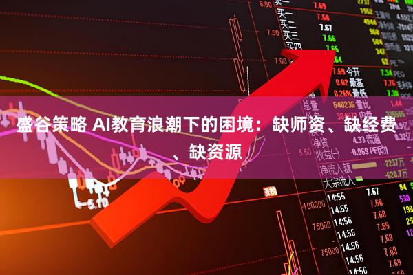 盛谷策略 AI教育浪潮下的困境：缺师资、缺经费、缺资源