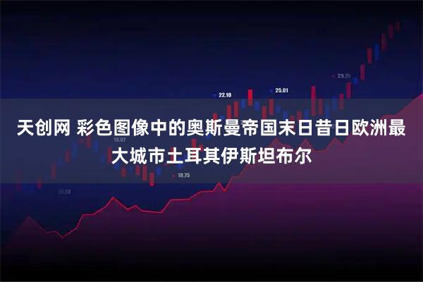 天创网 彩色图像中的奥斯曼帝国末日昔日欧洲最大城市土耳其伊斯坦布尔