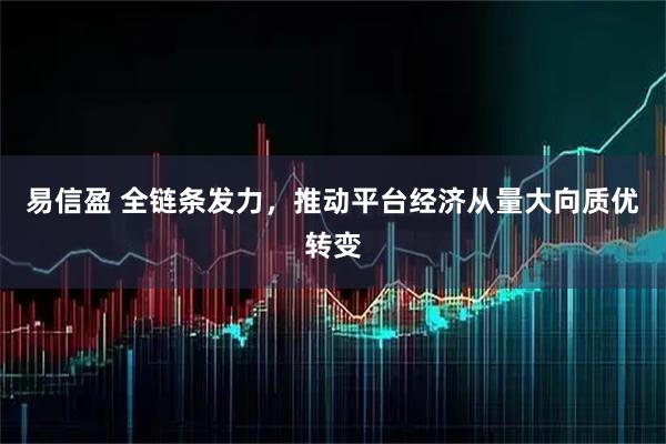 易信盈 全链条发力，推动平台经济从量大向质优转变