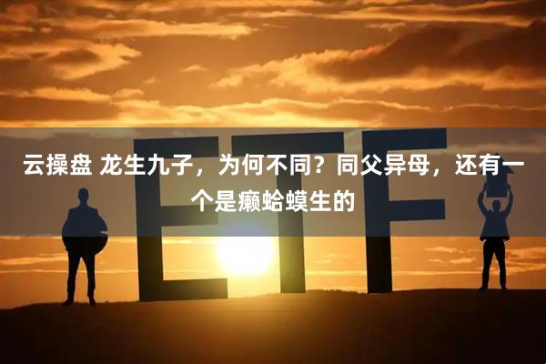 云操盘 龙生九子，为何不同？同父异母，还有一个是癞蛤蟆生的