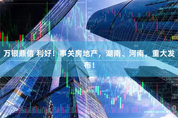 万银鼎信 利好！事关房地产，湖南、河南，重大发布！